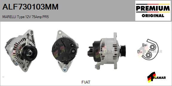 FLAMAR ALF730103MM - Alternator autospares.lv