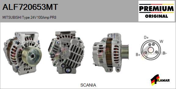 FLAMAR ALF720653MT - Alternator autospares.lv