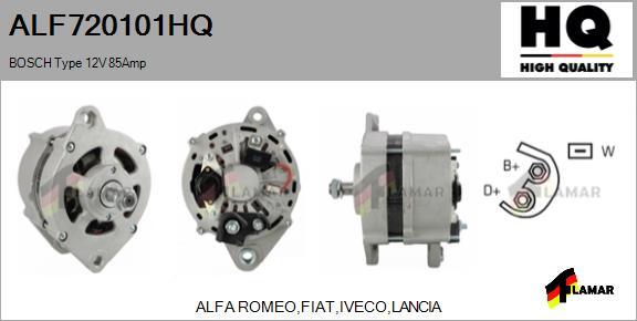 FLAMAR ALF720101HQ - Alternator autospares.lv