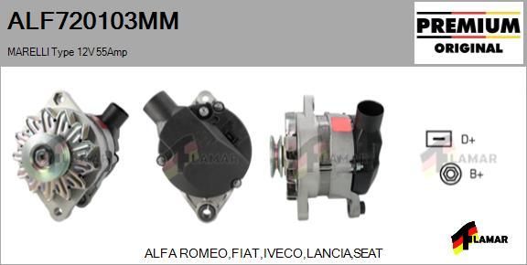 FLAMAR ALF720103MM - Alternator autospares.lv