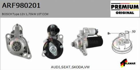 FLAMAR ARF980201
 - Starter autospares.lv