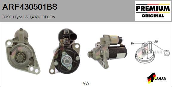 FLAMAR ARF430501BS - Starter autospares.lv