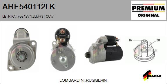 FLAMAR ARF540112LK - Starter autospares.lv