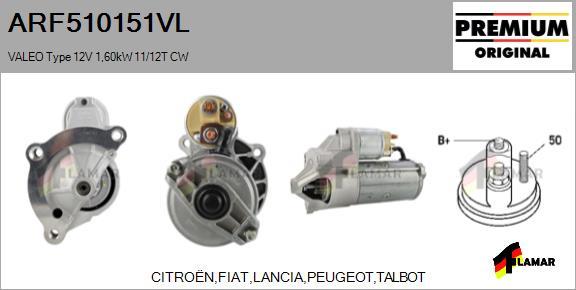 FLAMAR ARF510151VL - Starter autospares.lv