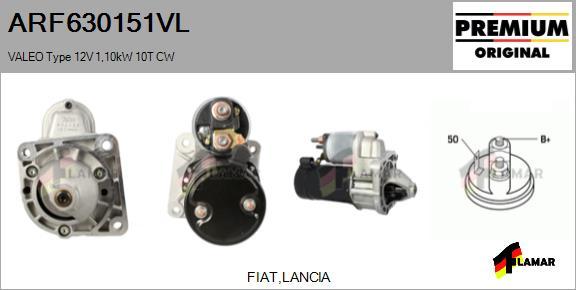 FLAMAR ARF630151VL - Starter autospares.lv