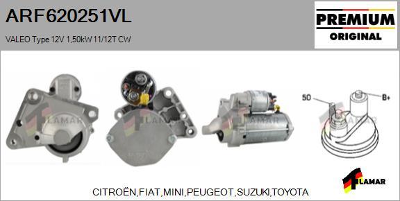 FLAMAR ARF620251VL - Starter autospares.lv