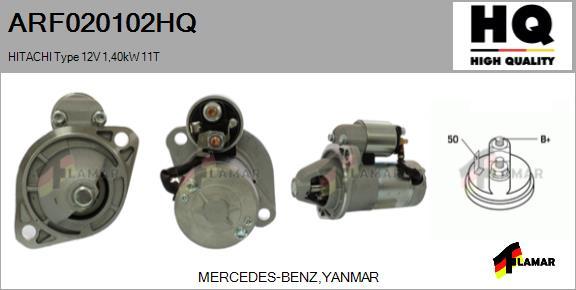 FLAMAR ARF020102HQ - Starter autospares.lv