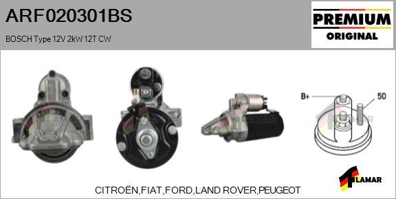 FLAMAR ARF020301BS - Starter autospares.lv