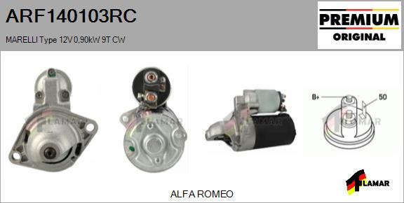 FLAMAR ARF140103RC - Starter autospares.lv