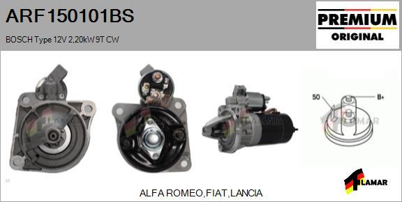 FLAMAR ARF150101BS - Starter autospares.lv