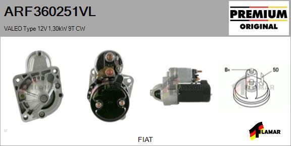 FLAMAR ARF360251VL - Starter autospares.lv