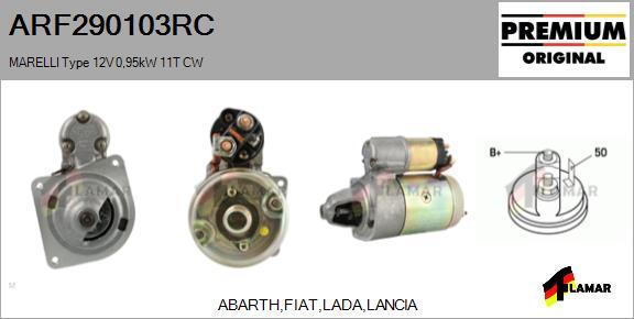 FLAMAR ARF290103RC - Starter autospares.lv