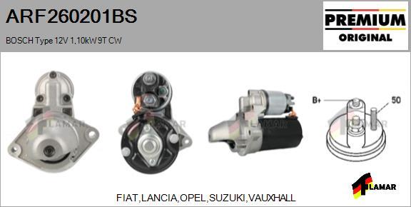 FLAMAR ARF260201BS - Starter autospares.lv
