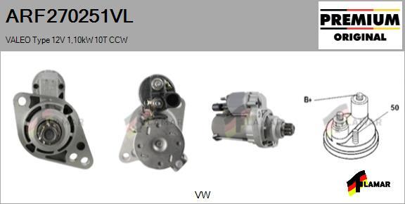 FLAMAR ARF270251VL - Starter autospares.lv