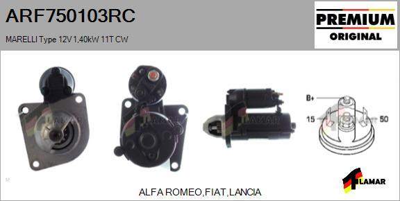 FLAMAR ARF750103RC - Starter autospares.lv