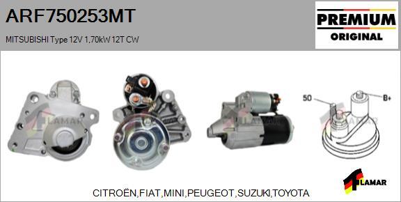 FLAMAR ARF750253MT - Starter autospares.lv