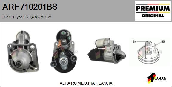 FLAMAR ARF710201BS - Starter autospares.lv