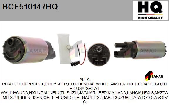 FLAMAR BCF510147HQ - Fuel Pump autospares.lv