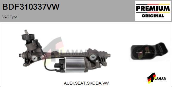 FLAMAR BDF310337VW - Steering Gear autospares.lv