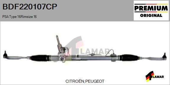 FLAMAR BDF220107CP - Steering Gear autospares.lv