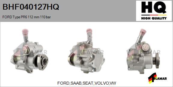 FLAMAR BHF040127HQ - Hydraulic Pump, steering system autospares.lv