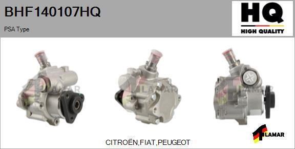 FLAMAR BHF140107HQ - Hydraulic Pump, steering system autospares.lv