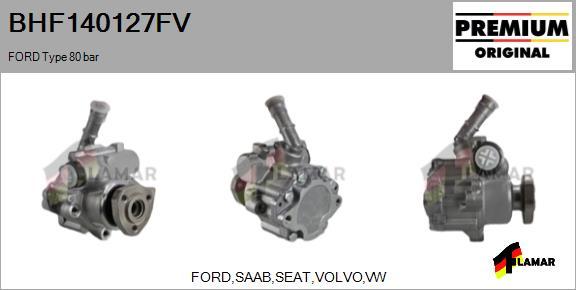 FLAMAR BHF140127FV - Hydraulic Pump, steering system autospares.lv