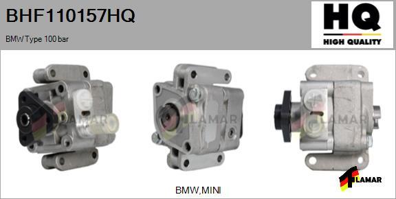 FLAMAR BHF110157HQ - Hydraulic Pump, steering system autospares.lv