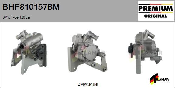 FLAMAR BHF810157BM - Hydraulic Pump, steering system autospares.lv