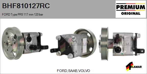 FLAMAR BHF810127RC - Hydraulic Pump, steering system autospares.lv