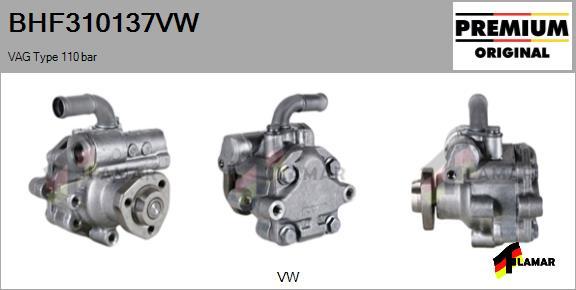 FLAMAR BHF310137VW
 - Hydraulic Pump, steering system autospares.lv