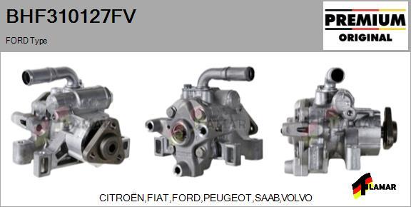 FLAMAR BHF310127FV - Hydraulic Pump, steering system autospares.lv