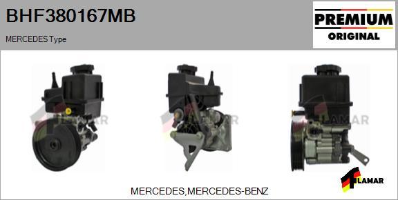 FLAMAR BHF380167MB - Hydraulic Pump, steering system autospares.lv