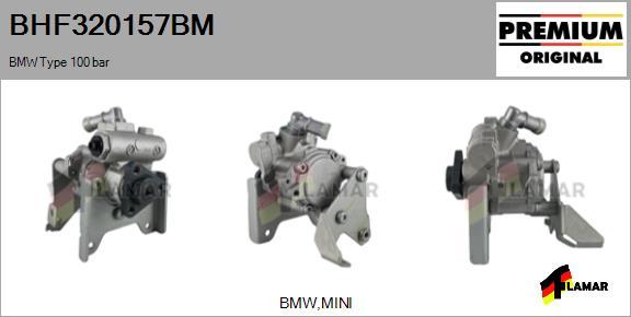 FLAMAR BHF320157BM - Hydraulic Pump, steering system autospares.lv