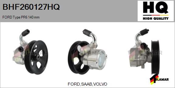 FLAMAR BHF260127HQ - Hydraulic Pump, steering system autospares.lv