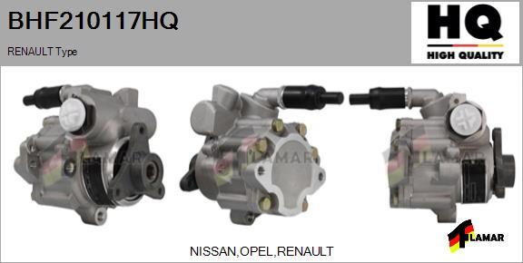 FLAMAR BHF210117HQ - Hydraulic Pump, steering system autospares.lv