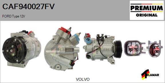 FLAMAR CAF940027FV - Compressor, air conditioning autospares.lv