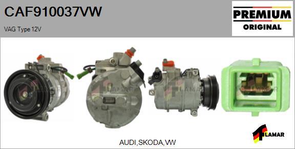 FLAMAR CAF910037VW - Compressor, air conditioning autospares.lv