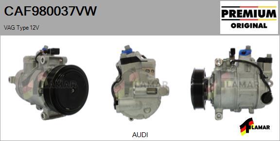 FLAMAR CAF980037VW - Compressor, air conditioning autospares.lv