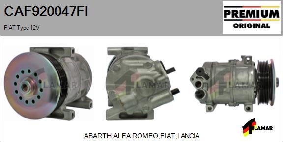 FLAMAR CAF920047FI - Compressor, air conditioning autospares.lv