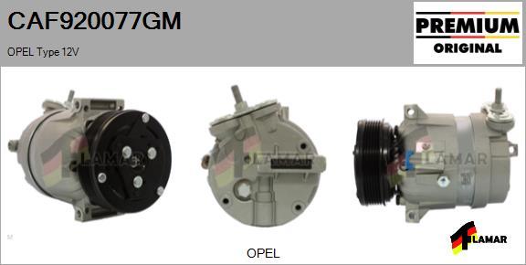 FLAMAR CAF920077GM - Compressor, air conditioning autospares.lv