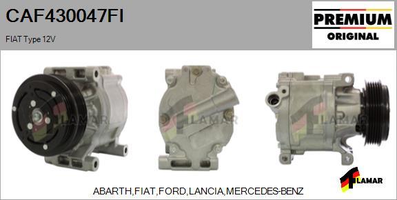 FLAMAR CAF430047FI - Compressor, air conditioning autospares.lv