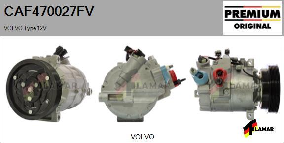 FLAMAR CAF470027FV - Compressor, air conditioning autospares.lv