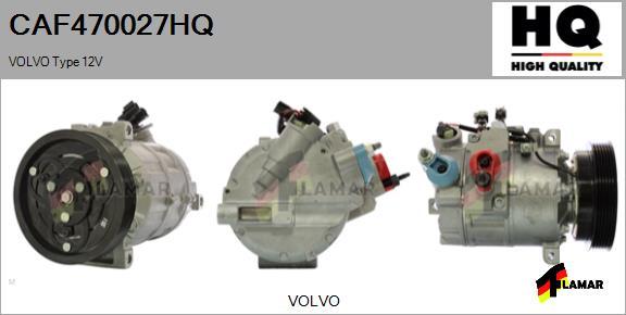 FLAMAR CAF470027HQ - Compressor, air conditioning autospares.lv