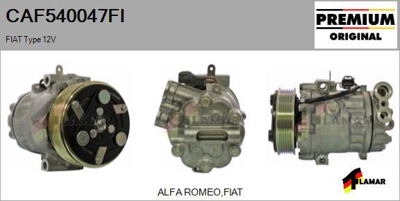 FLAMAR CAF540047FI - Compressor, air conditioning autospares.lv