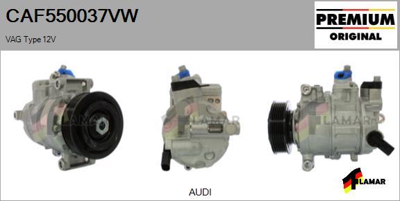 FLAMAR CAF550037VW - Compressor, air conditioning autospares.lv