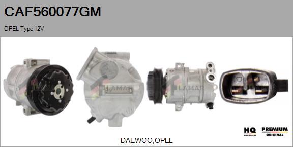 FLAMAR CAF560077GM - Compressor, air conditioning autospares.lv