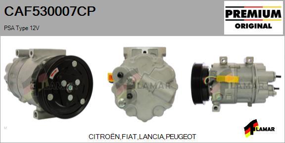 FLAMAR CAF530007CP - Compressor, air conditioning autospares.lv