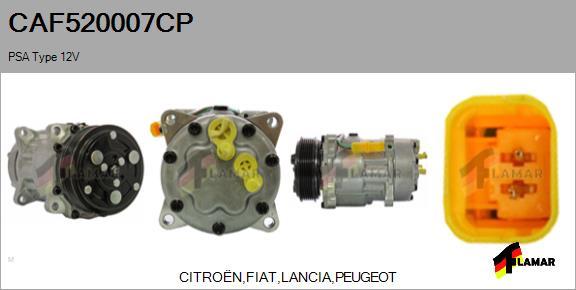 FLAMAR CAF520007CP - Compressor, air conditioning autospares.lv