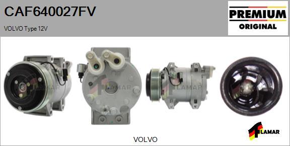 FLAMAR CAF640027FV - Compressor, air conditioning autospares.lv